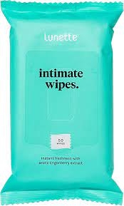 Lunette Intimate Wipes 50 Pack