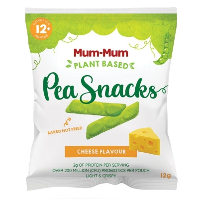 Mum-Mum Pea Snacks Cheese 12 Months + 12g