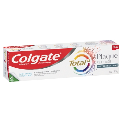 Colgate Total Plaque Release Toothpaste Natural Mint 95ml