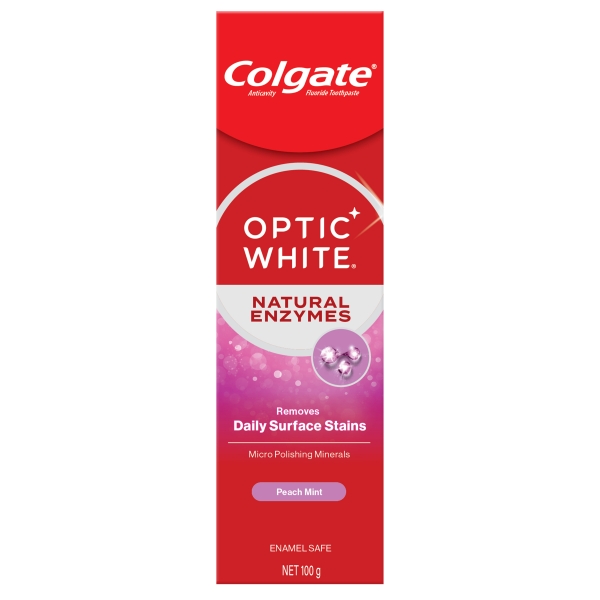 Colgate Toothpaste Optic White Enzyme Peach Mint 100g