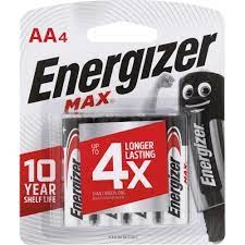 Energizer Batteries Max AA 4 Pack