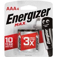 Energizer Batteries Max AAA 4 Pack