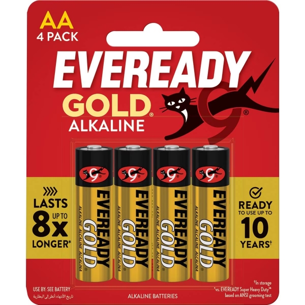 Eveready Batteries Gold AA 4 Pack