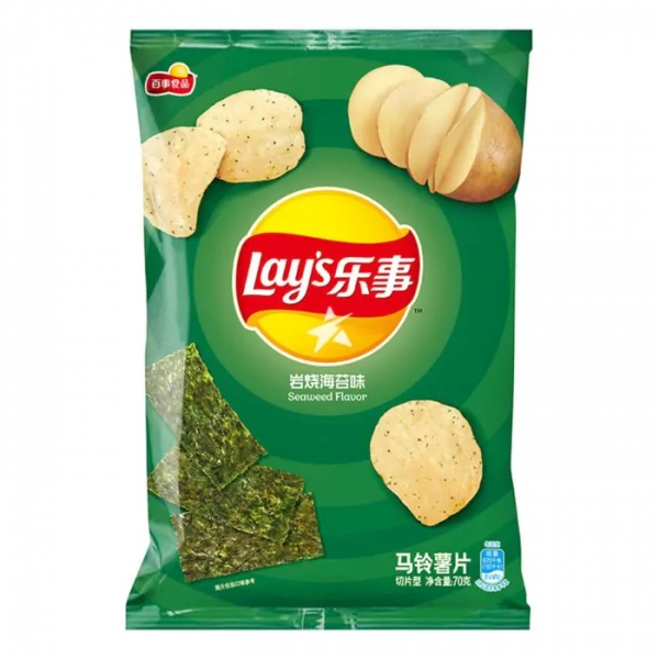 Leshi Potato Chips Seaweed Flavour 70g