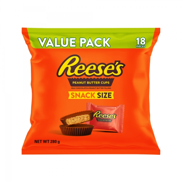 Reese's Peanut Butter Cups Snacksize 18 Pack 280g