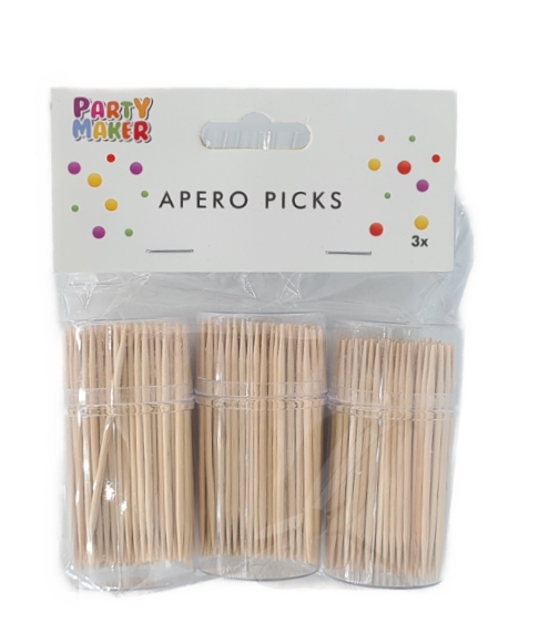 Party Maker Apero Toothpicks 3 x 150 Pack