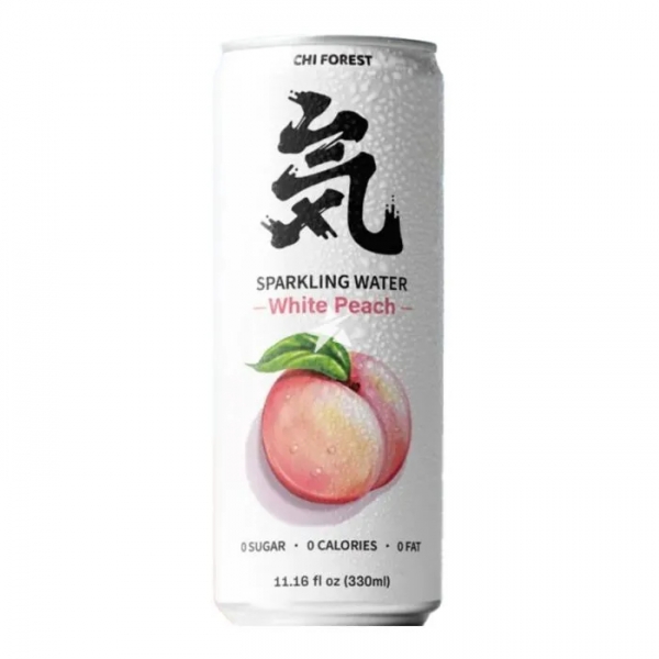 Genki Forest Sparkling Water Peach 330ml