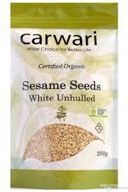 Carwari Organic Sesame Seeds Unhulled 200g