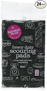 Natural Value Heavy Duty Scouring Pads 2 Pack