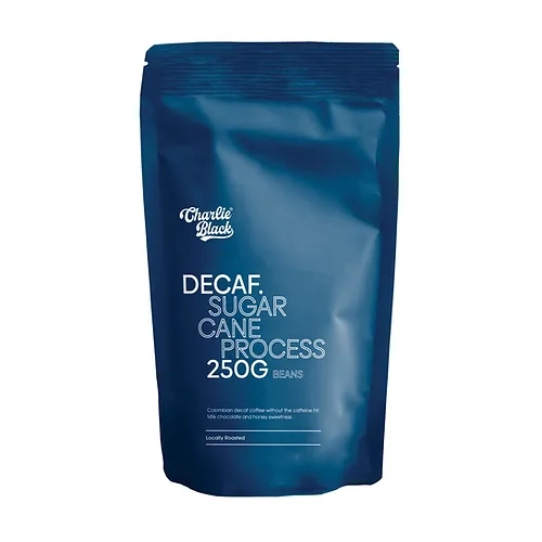 Charlie Black Coffee Beans Decaf 250g