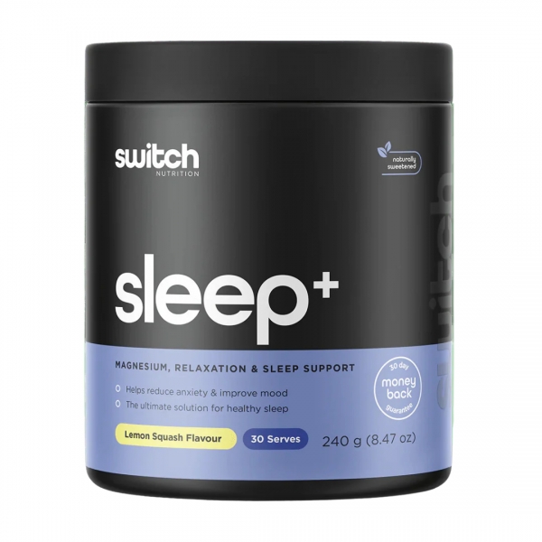 Switch Nutrition Sleep+ Magnesium Lemon Squash Powder 240g