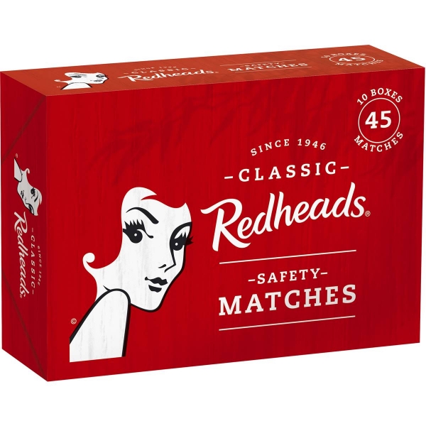 Redhead Matches 10 x 45 Pack