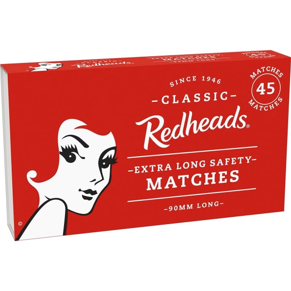 Redhead Matches Extra Long 45 Pack