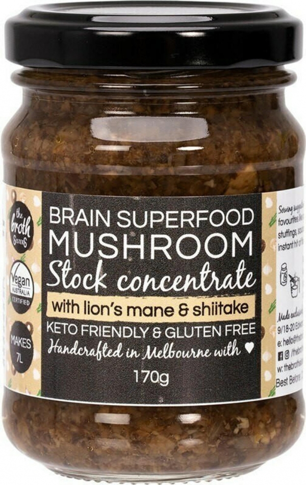 The Broth Sisters Stock Concentrate Superfood Mushroom & Lions Mane 170g