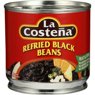 La Costena Refried Black Beans 400g