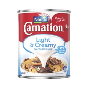 Carnation Evaporated Milk Light 340ml