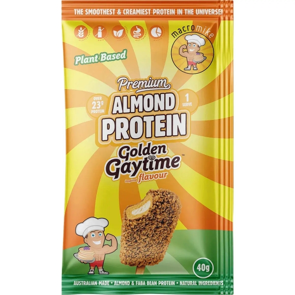 Macro Mike Premium Almond Protein Golden Gaytime 40g