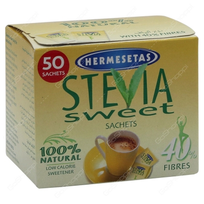 Hermesetas Stevia Sweetener 50 Pack