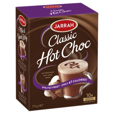 Jarrah Classic Hot Chocolate 10 Sachets 115g