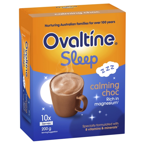 Ovaltine Sachets Sleep Calming Chocolate 10 Pack 200g