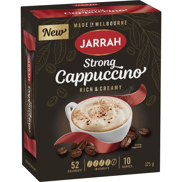 Jarrah Sachets Strong Cappuccino 10 Pack