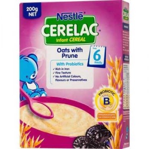 Nestle Cerelac Infant Cereal Oats With Prunes 6+ Months 200g