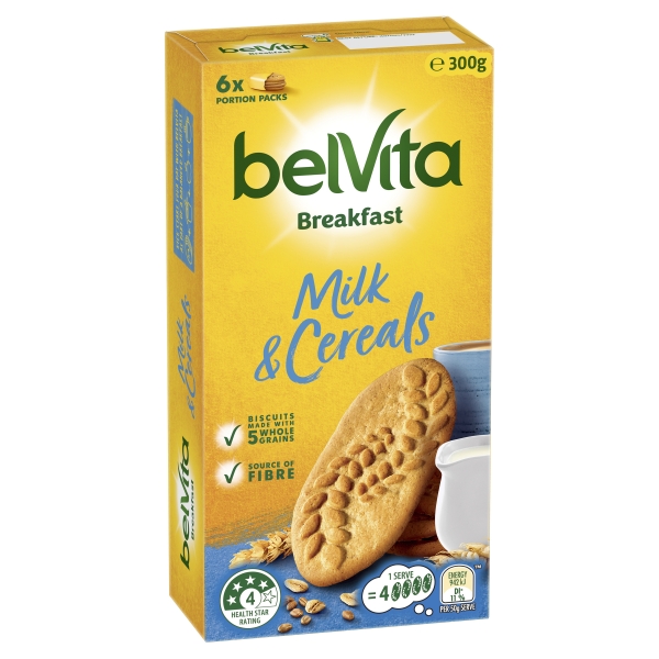 Belviita Breakfast Biscuits Milk & Cereals 6 Pack 300g