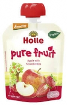 Holle Organic Apple & Strawberry Pouch 8+ Months 90g