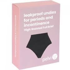 Pelvi Lemon Leakproof High Waisted Black Underwear Large