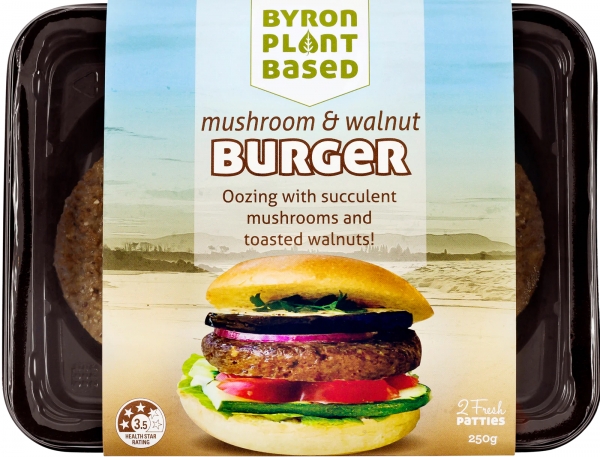 Byron Bay Burger Mushroom & Walnut 250g