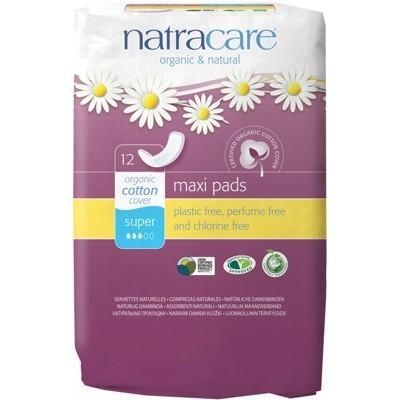 Natracare Maxi Pads Super 12 Pack