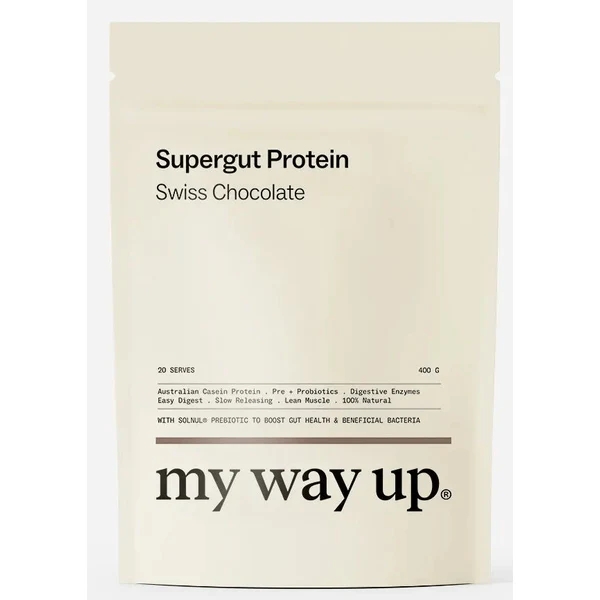 My Way Up Supergut Protein Powder Swiss Choc 400g