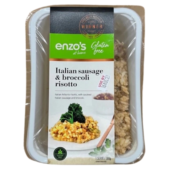 Enzo's At Home Italian Sausage & Broccoli Risotto Gluten Free 300g