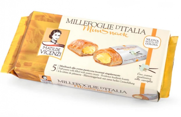 Vicenzi Mini Snack Vanilla Cream 5 Pack 125g