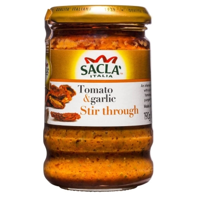 Sacla Stir Through Pasta Sauce Tomato & Garlic 190g