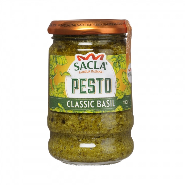 Sacla Classic Basil Pesto Sauce 190ml