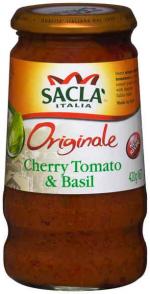 Sacla Cherry Tomato & Basil 420g