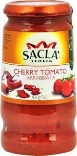 Sacla Cherry Tomato & Arrabbiata Sauce 420g