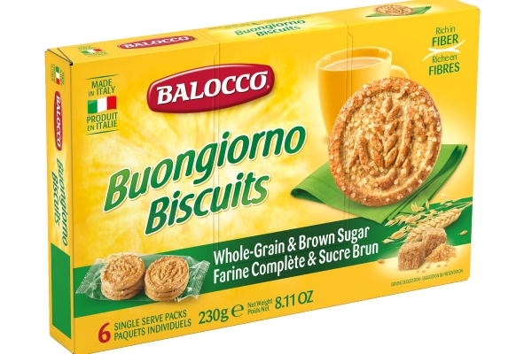 Balocco Breakfast Biscuit Whole Grain & Brown Sugar 6 Pack 230g