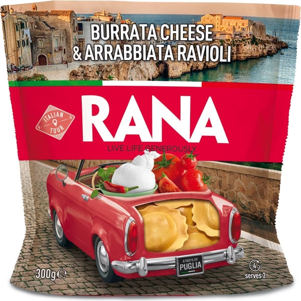 Rana Burrata Cheese & Arrabbiata Ravioli 300g