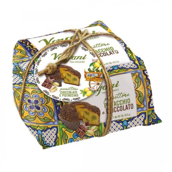 Vergani Panettone Sicily Pistachio Chocolate 750g