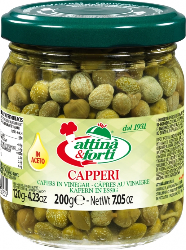 Attina Capers In Vinegar 200g