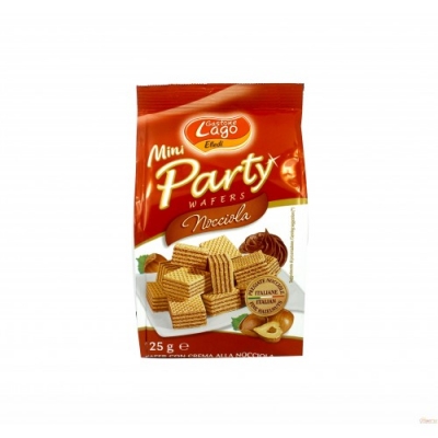 Lago Mini Party Wafers Hazelnut 125g