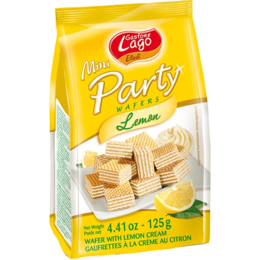 Lago Elledi Mini Party Wafers Lemon 125g