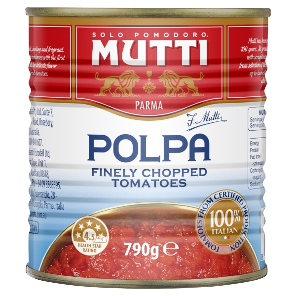 Mutti Polpa Finely Chopped Tomatoes 790g