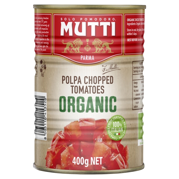 Mutti Polpa Chopped Tomatoes Organic 400g