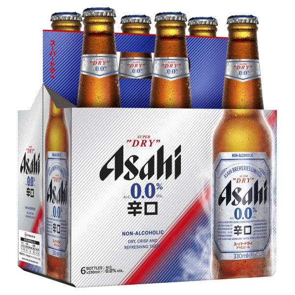 Asahi Super Dry Zero Alcohol 6 x 330ml