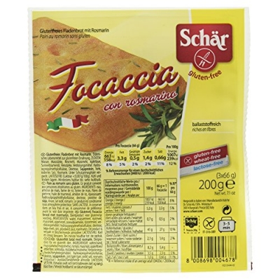 Dr Schar Focaccia With Rosemary Gluten Free 200g