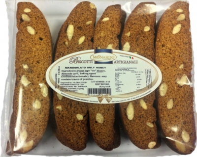 Monardo Biscotti Almond Honey 400g