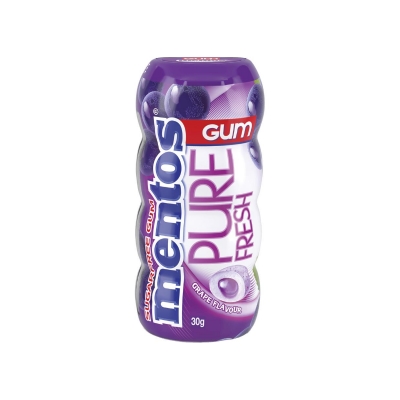 Mentos Pure Fresh Gum Grape Flavour 30g